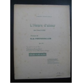 DE FONTENAILLES H. L'Heure d Aimer Chant Piano 1897