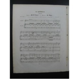 THYS A. La Quêteuse Chant Piano ca1840