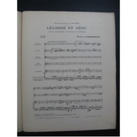 CLÉRAMBAULT Nicolas Léandre et Héro Cantate Chant Orchestre ca1910