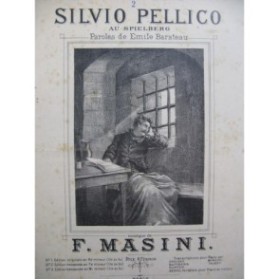 MASINI F. Silvio Pellico au Spielberg Chant Piano XIXe