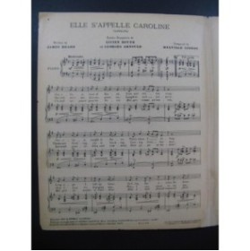 MELVILLE Gidéon Elle s'appelle Caroline Chant Piano 1918