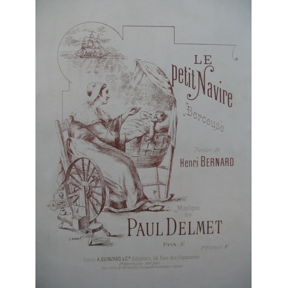 DELMET Paul Le Petit Navire Chant Piano