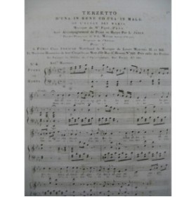 PAER Ferdinand Una in Bene ed una in Male No 4 Chant Piano ou Harpe ca1810