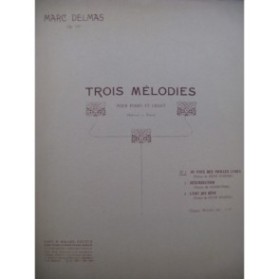 DELMAS Marc Au Pays des Vieilles Lunes Chant Piano