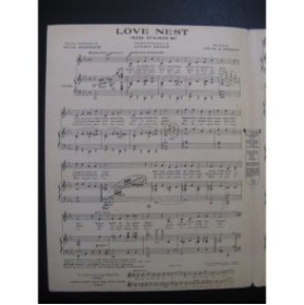 HIRSCH L. A.  Love Nest  (Nid d'Amour) Chant Piano 1920