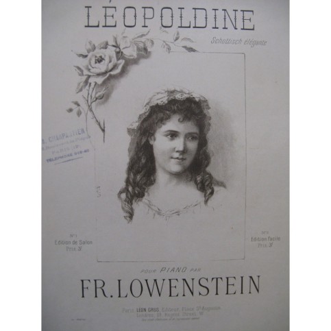 LOWENSTEIN Fr Léopoldine Piano XIXe siècle