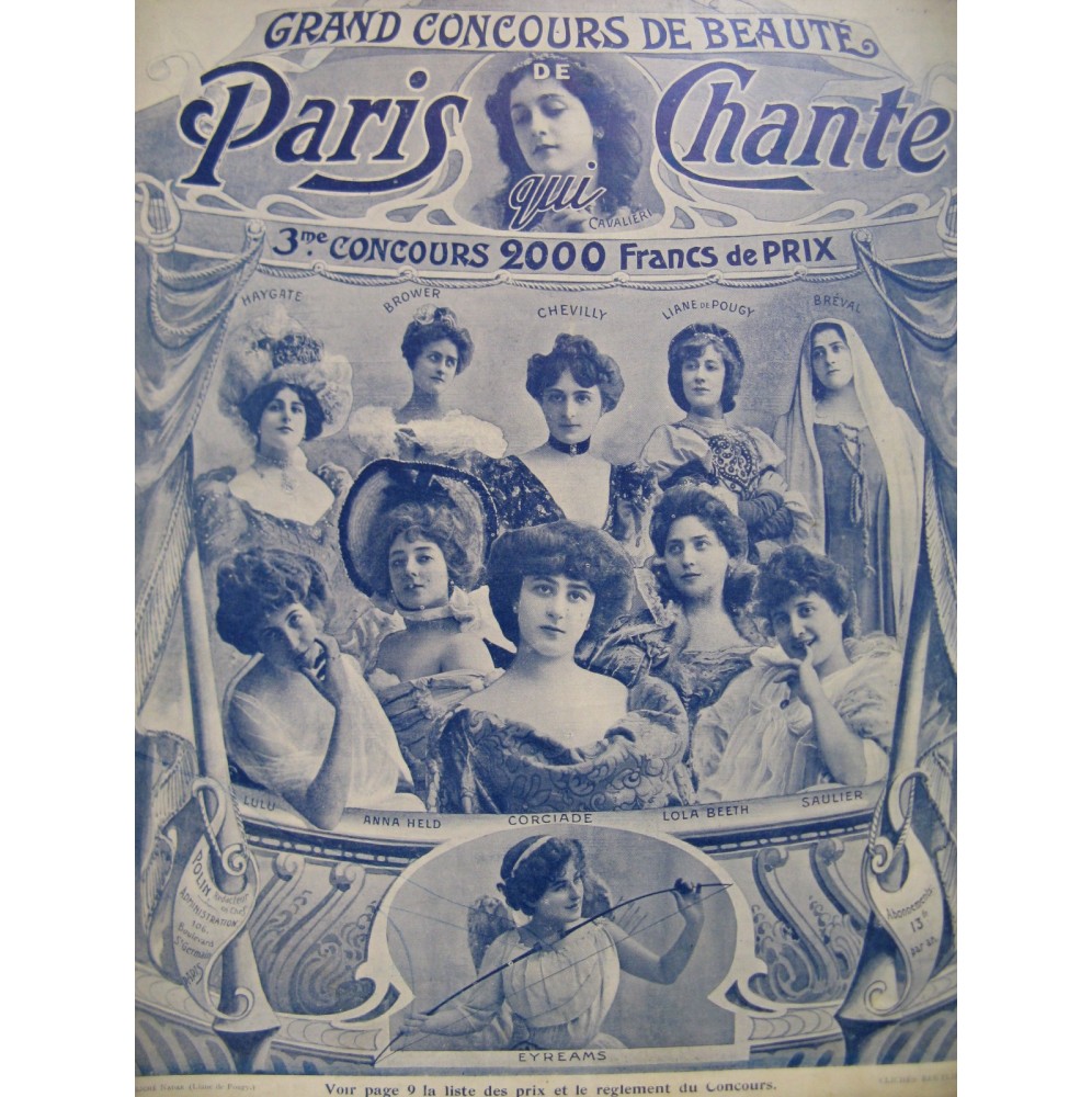 Paris qui chante No 21 Chant Piano 1903