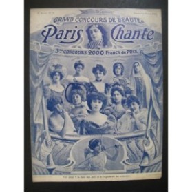 Paris qui chante No 21 Chant Piano 1903