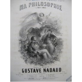 NADAUD Gustave Ma Philosophie Chant Piano 1855