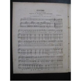 DONVE Edouard Glicère Chant Piano ca1840