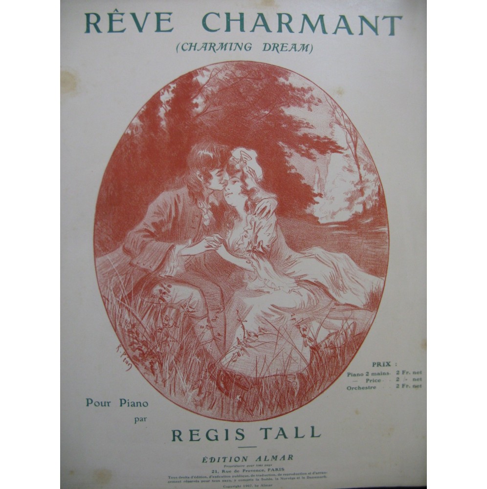 TALL Régis Rêve Charmant Piano 1907