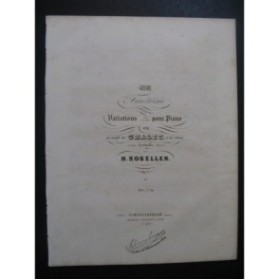 ROSELLEN Henri Grande Fantaisie Piano ca1840