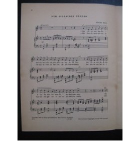 WALL Zelma När Julljusen Tändas Chant Piano 1928