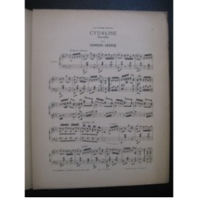 LECOCQ Charles Cydalise Gavotte Piano 1885