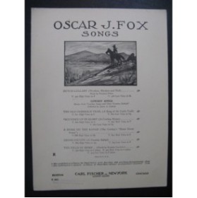 FOX Oscar J. A Dutch Lullaby Chant Piano 1926
