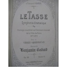 GODARD Benjamin Le Tasse Chant Piano 1878