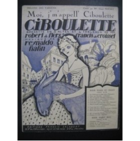 HAHN Reynaldo Ciboulette Moi j m appell  Ciboulette Chant Piano 1923