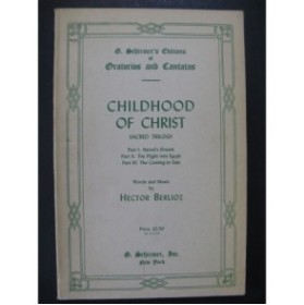 BERLIOZ Hector Childhood of Christ Chant Piano