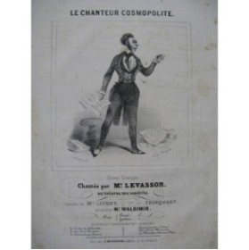 WALDIMIR Le Chanteur Cosmopolite Chant Piano ca1840