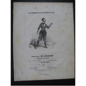WALDIMIR Le Chanteur Cosmopolite Chant Piano ca1840