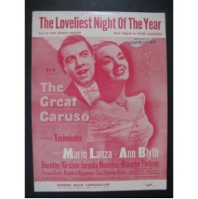 AARONSON Irving The Loveliest Night of the Year  Chant Piano 1951