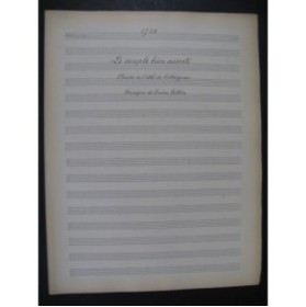 COLLIN Lucien Le Couple bien assorti Manuscrit Chant Piano 1916