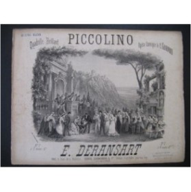 DERANSART Ed. Piccolino Quadrille Piano 4 mains  ca1876