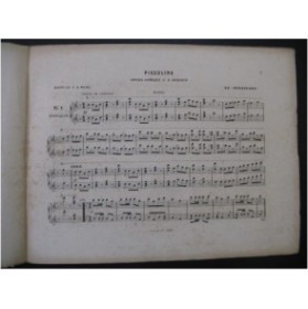 DERANSART Ed. Piccolino Quadrille Piano 4 mains  ca1876