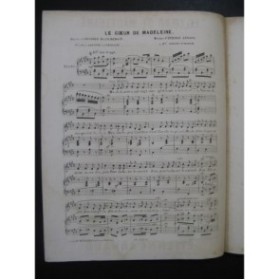 ARNAUD Etienne Le Coeur de Madeleine Nanteuil Piano Chant ca1850