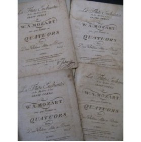 MOZART W. A. La Flûte Enchantée Quatuor Violon Alto Violoncelle 1797