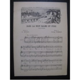 O'KELLY George Dans la Nuit Calme et Pure Chant Piano 1903