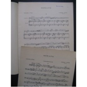 FAURÉ Gabriel Sonate op 109 Violoncelle Piano 1947