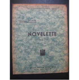 SPORCK Georges Novelette Saxophone Piano 1911
