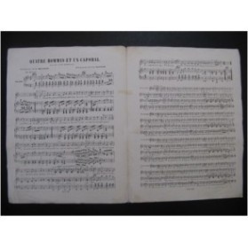OLIVIER Auguste Quatre Hommes et un Caporal Chant Piano XIXe