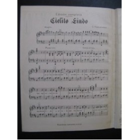 FERNANDEZ C. Cielito Lindo Piano ou Piano Chant