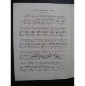 PLANTADE Charles Le Pauvre Garçon du Village Chant Piano ca1830