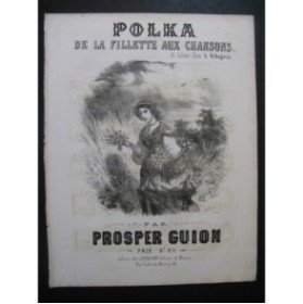 GUION Prosper De La Fillette aux Chansons Piano XIXe siècle