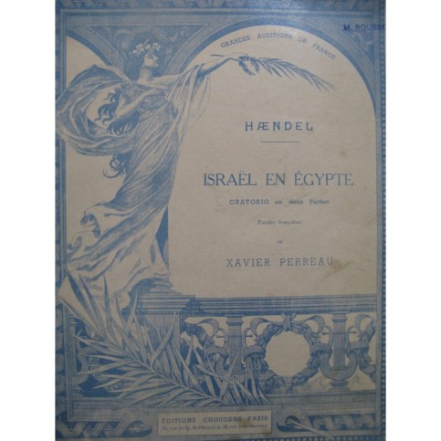HAENDEL G. F. Israël en Egypte Oratorio Chant Piano