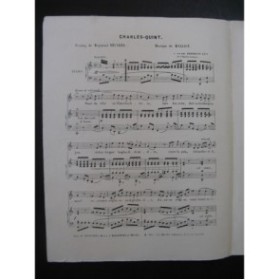 MALLIOT Charles-Quint Chant Piano ca1845