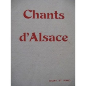 HUGUENIN Charles Chants d'Alsace 10 pièces Chant Piano 1916