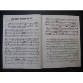 HENRION Paul Les petits coupeurs de bois Chant Piano ca1850