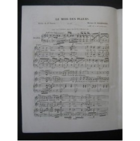 MARMONTEL Antonin Le mois des Fleurs Chant Piano ca1840