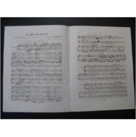 MARMONTEL Antonin Le mois des Fleurs Chant Piano ca1840
