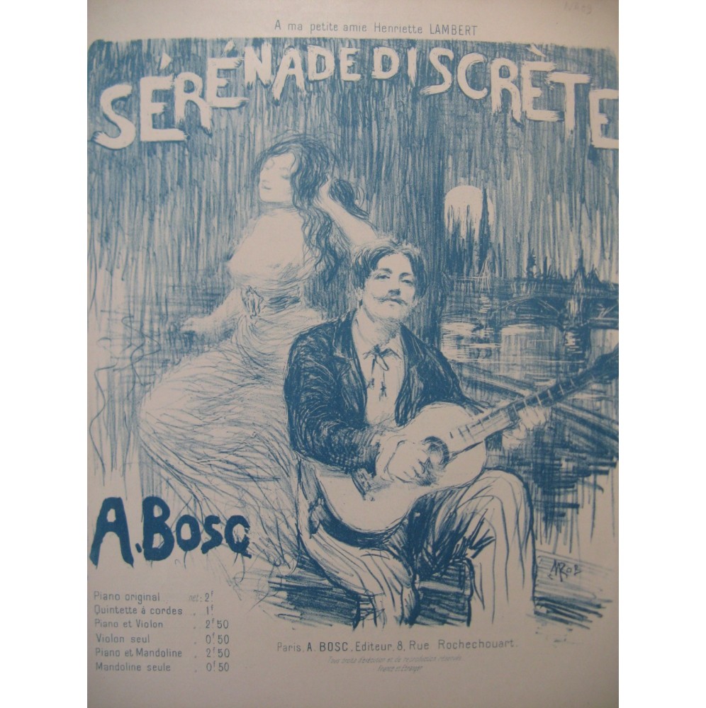 BOSC Auguste Sérénade Discrète Piano