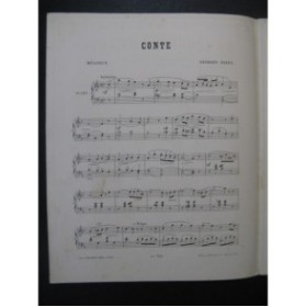 BIZET Georges Conte Piano ca1890