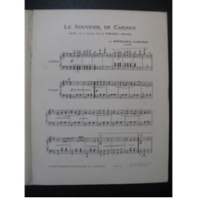 SPEZANZA-CAMUSAT Le Souvenir de Carmen Piano