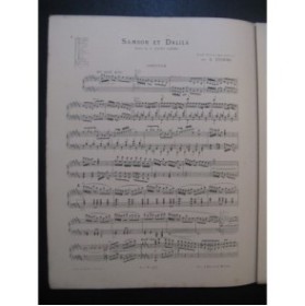 LUIGINI Alexandre Grande Fantaisie Samson et Dalila Orchestre ca1895