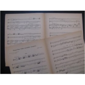 CAPLET André Viens ! Une Flûte invisible soupire Chant Piano Flûte 1924