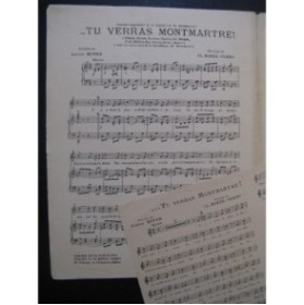 BOREL-CLERC Ch. Tu Verras Montmartre ! Chant Piano 1922