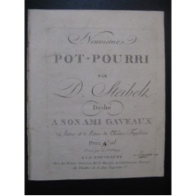 STEIBELT Daniel Pot Pourri No 9 Piano ca1800